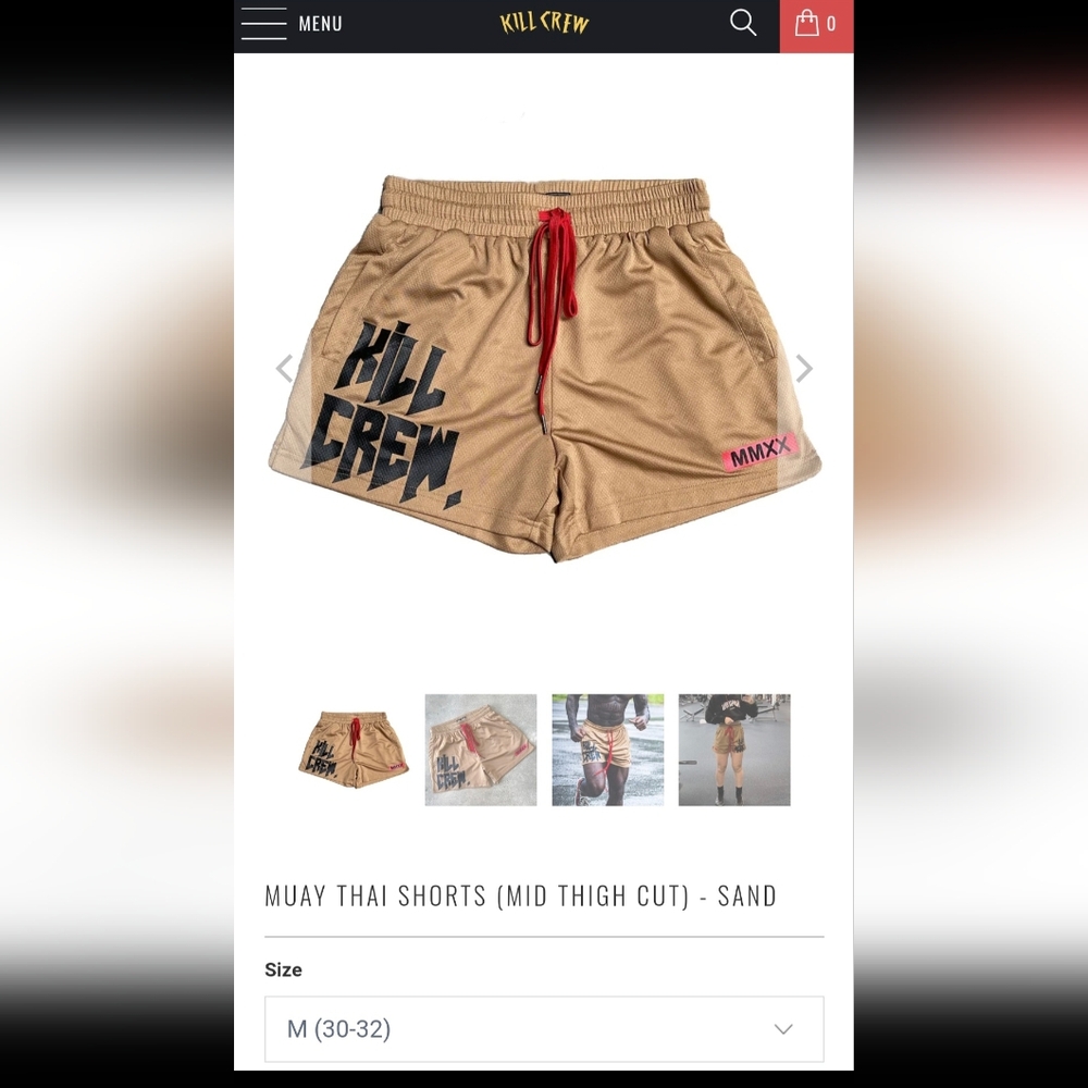 KILL CREW MYAI THAI SHORTS